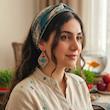 گوشواره دست دوز زنانه مدل ماهی گلی نوروز