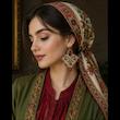 گوشواره دست دوز زنانه مدل باغ رویا