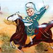 قلمدان خاتم کاری مدل کشویی طرح شکار کد 20443