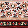 جعبه جواهرات خاتم کاری مدل مینیاتور برجسته طرح گل و مرغ کد MQ1186Gr