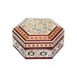 جا سکه ای خاتم کاری مدل شش ضلعی کد Hexagon6p6