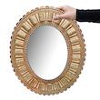 آینه خاتم کاری چوبی صنایع دستی فاخر مدل الیپس طرح ممتاز کد 46p40in3024-2f5