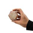 جا سکه ای خاتم کاری مدل شش ضلعی کد Hexagon6p6