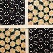 صفحه شطرنج خاتم کاری مدل 8 ضلعی طرح گل و مرغ برجسته کد Octagonal36Gr