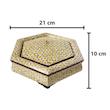 شکلات خوری خاتم کاری مدل 6 ضلعی کد 2110-2f3