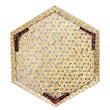 شکلات خوری خاتم کاری مدل 6 ضلعی کد 2110-2f3