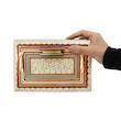 قلمدان خاتم کاری صنایع دستی فاخر مدل اداری کد 23p15-3f4