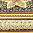 شکلات خوری خاتم کاری طرح تک گل مدل سنتی کد 20
