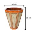 ست 4 تکه سطل و جعبه دستمال کاغذی و جعبه کارد و چنگال و شکلات خوری خاتم کاری صنایع دستی فاخر کد 21wire4d