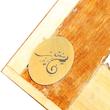 آینه خاتم کاری چوبی صنایع دستی فاخر مدل مینیاتور طرح گل و مرغ برجسته کد Bl24p20