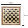صفحه شطرنج خاتم کاری چوبی صنایع دستی فاخر مدل شطیرن کد TinychessMQ2828