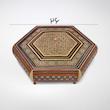 شکلات خوری خاتم کاری فراز هنر مدل پایه دار کد 002