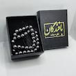 تسبیح نقره جات بافندگان مدل سنگ حدید صینی کد 33
