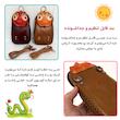 کیف رودوشی چرمی مدل دخترانه طرح مار
