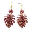 گوشواره دست ساز زنانه مدل برگ انجیری
