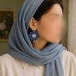 گوشواره دست دوز زنانه مدل پَرگُل