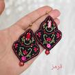 گوشواره دست دوز زنانه مدل شاهدُخت