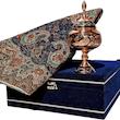 ست هدیه نگارستان نیلی مدل مس و ترمه کد almas24