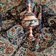 ست هدیه نگارستان نیلی مدل مس و ترمه کد almas24