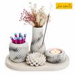 ست هدیه دکوری رومیزی مدل روژا مجموعه 5 عددی
