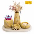 ست هدیه دکوری رومیزی مدل روژا مجموعه 5 عددی