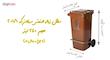 سطل زباله اداری سبلان کد 201/1 ظرفیت 240 لیتر (چرخدار و پدال دار)