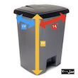 سطل زباله پدالی ممتاز پلاستیک مدل 700 ظرفیت 3 لیتری