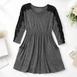 پیراهن بارداری یقه گرد سما مدل  Tunic Grye کد 2026