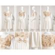 پیراهن مجلسی بارداری زنانه مدل گیپور دار