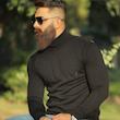 پلیور مردانه مدل یقه اسکی ساده