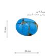 سنگ زینتی فیروزه مدل شکسته کد 1A