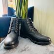 نیم بوت مردانه مکس مدل Monochrome Ankle Boots with Lace-Up Closure