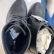 نیم بوت مردانه مکس مدل Monochrome Ankle Boots with Lace-Up Closure