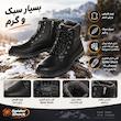 نیم بوت مردانه اسمارا مدل چرم طبیعی استپ دار 
