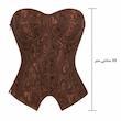 تاپ زنانه مدل دکلته فنردار مجلسیLUX00331