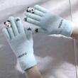 دستکش زنانه مدل بافتنی طرح پاندا برجسته 