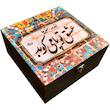 جعبه هدیه چوبی مدل سنتی طرح کاشی کد WB03