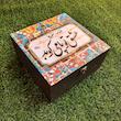 جعبه هدیه چوبی مدل سنتی طرح کاشی کد WB03