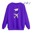 سویشرت زنانه مدل هواپیما و موشک کاغذی کد p1  