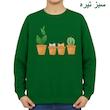 سویشرت زنانه مدل کاکتوس و گربه کد v2 