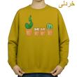 سویشرت زنانه مدل کاکتوس و گربه کد v2 