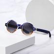 عینک آفتابی گرد آلبرت وگ مدل S31108C4 Acetate Avantgarde Visionary