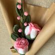 گل بافتنی تی سی توی مدل رز بسته 2 عددی