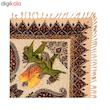 رومیزی قلمکارممتاز اصفهان اثر عطريان طرح بته جقه رناسی مدل G136 سایز 100*100سانتي متر