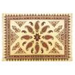 رومیزی قلمکار طرح گل و بوته مدل چهار نفره کد 100150-2