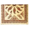 رومیزی قلمکار طرح گل و بوته مدل چهار نفره کد 100150-2