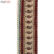 رومیزی قلمکار ممتاز اصفهان اثر عطريان طرح گل صدپر قاجار مدل G119سایز ۱۰۰*۱۰۰ سانتی متر