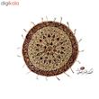 رومیزی قلمکار اثر عطريان طرح سرو مدل G110 قطر 30 سانتي متر