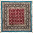 رومیزی قلمکار ممتاز اصفهان اثر عطريان طرح بته رناسی مدل G117 سایز ۱۰۰*۱۰۰ سانتی متر