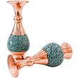 گلدان فیروزه کوبی مدل F013 کد 16 بسته 2 عددی